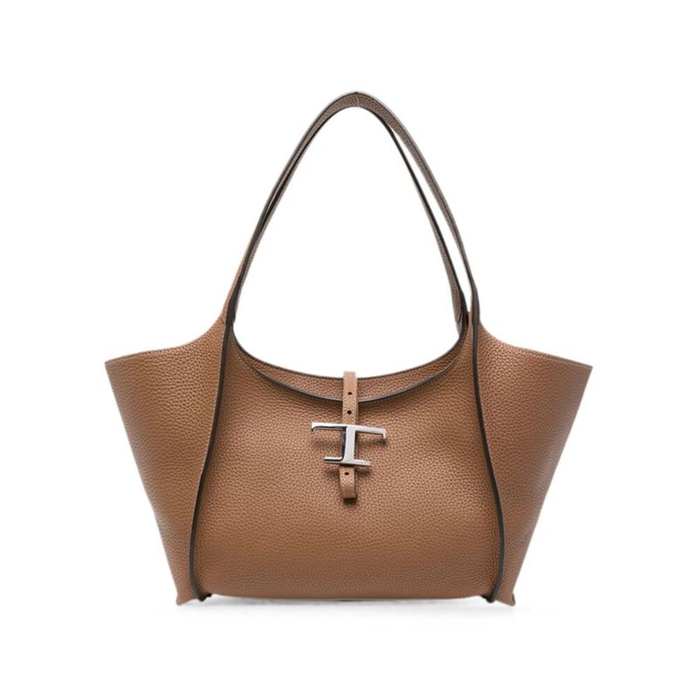 T Timeless Small Leather Shopping Bag Women